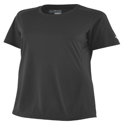 Mizuno Youth Softball Crew Neck Jersey | Youth - Girls Fast Pitch TOP | Charcoal | US Small (S)