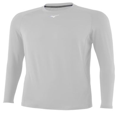 Mizuno Men's Long Sleeve Compression Top | Mens Baseball TOP | White | US Extra Small (XS)