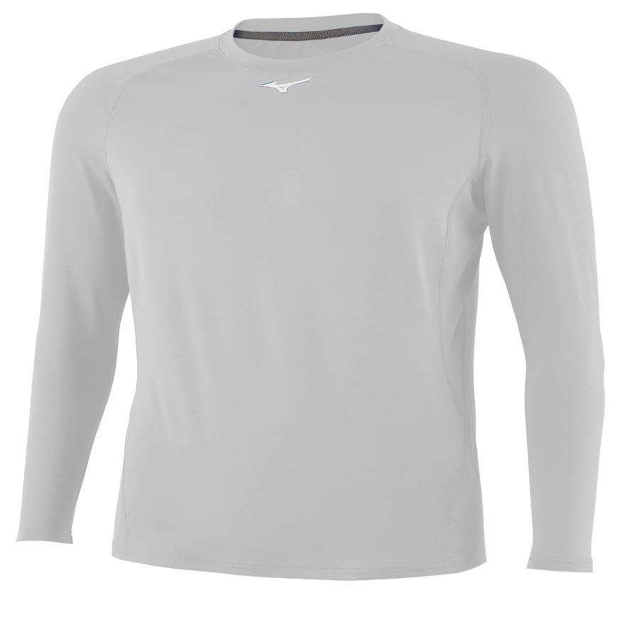 Mizuno Men's Long Sleeve Compression Top | Mens Baseball TOP | White | US Extra Small (XS)