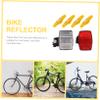 BCOATH Bicycle Reflector Set 6 Pieces Front and Rear Reflectors for Bike Safety Wheel Tire Lights view 3
