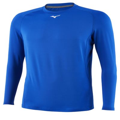 Mizuno Youth Long Sleeve Compression Top | Youth - Boys Baseball TOP | Royal | US Medium (M)