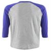 Mizuno Men's Mizuno 3/4 Practice TEE | Mens Baseball TOP | Grey-Royal | US Extra Small (XS) view 2