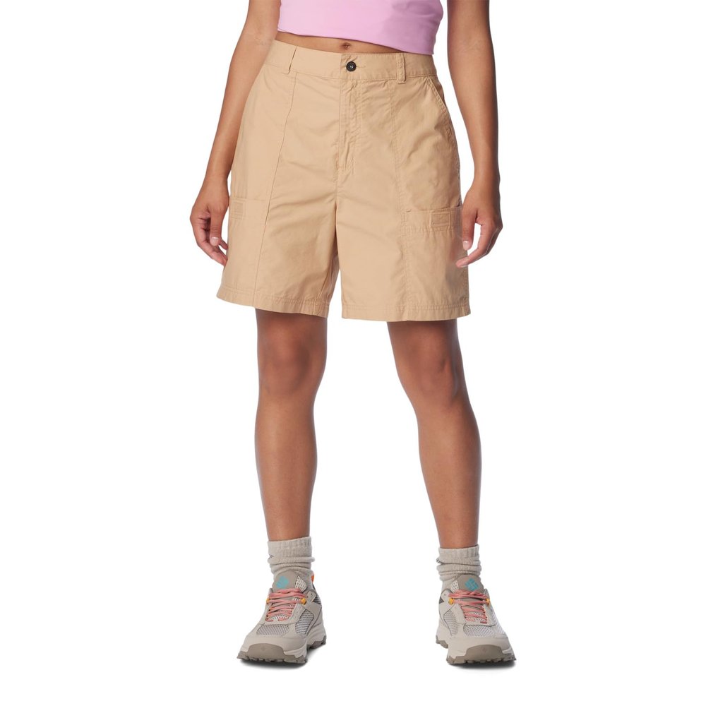 Columbia Women's Holly Hideaway Washed Out Bermuda Short, Canoe, 14