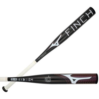 Mizuno Finch Fastpitch Softball Bat (-13) | Womens Aluminum Fast Pitch BAT | BLK Iridescent | 17OZ | 28 INCHES (2800)