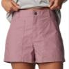 Columbia Women's Holly Hideaway Washed Out Short, Fig, 2 view 4