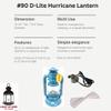 Light of Mine - Dietz #90 D-Lite Blue Oil Lantern with 7/8" Replacement Wick Strips and Conversion Kit for Electric Burner (#90 Blue, Electric) view 3