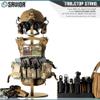 Savior Equipment H.P.C Tactical Gear Stand Tabletop Helmet Vest Display Rack, Military Gear Holder Plate Carrier Indoor Home Garage Free-Standing Organizer, RAL 8000 Tan view 2