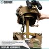 Savior Equipment H.P.C Tactical Gear Stand Tabletop Helmet Vest Display Rack, Military Gear Holder Plate Carrier Indoor Home Garage Free-Standing Organizer, RAL 8000 Tan view 3