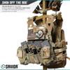 Savior Equipment H.P.C Tactical Gear Stand Tabletop Helmet Vest Display Rack, Military Gear Holder Plate Carrier Indoor Home Garage Free-Standing Organizer, RAL 8000 Tan view 4