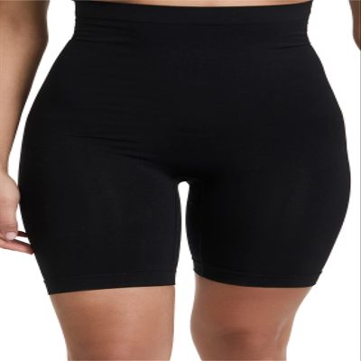 Yummie Women's Seamless Solutions High Waist Thigh Shaper, Black, 2X/3X
