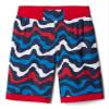 Columbia Toddler Boys Sandy Shores Boardshort, Coll Navy Wavy/Mountain Red, 4T