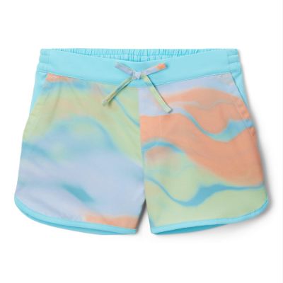 Columbia Youth Girls Sandy Shores Boardshort, Aquamarine Undercurrent, Medium