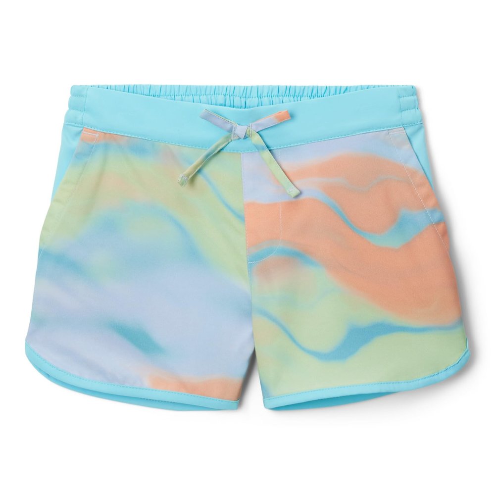 Columbia Youth Girls Sandy Shores Boardshort, Aquamarine Undercurrent, Medium