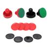 ccHuDE 4 Pcs Air Hockey Pushers with 8 Pcs Pucks, Paddles & Goal Handles - Red & Black view 1