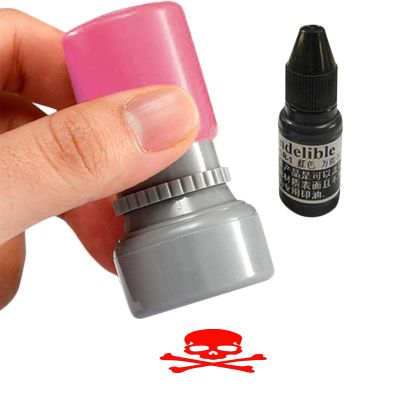 Shakven Golf Stamper,Golf Ball Marker Stencil | No Ink Pad Waterproof Lasting Automatic Oil Out Small Stamp for Paper Craft