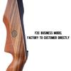 Sanlida Archery 60" Royal X8 One-Piece Bow Traditional Wooden Hunting Bow Handmade Hunting Bow and Arrows Kit for Adults & Traditional Archers, RH Only (35lbs, Dark Wood) view 3