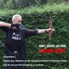 Sanlida Archery 60" Royal X8 One-Piece Bow Traditional Wooden Hunting Bow Handmade Hunting Bow and Arrows Kit for Adults & Traditional Archers, RH Only (35lbs, Dark Wood) view 4