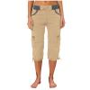 Capri Cargo Pants for Women Causal Lightweight Hiking Pants High Waisted Workout Outdoor Sports Yoga Pants Jogger Pants Khaki view 2