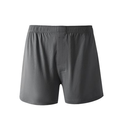 JEsilunmaMY Mens High Waist Loose Boxer Shorts Relaxed Fit Stretch Breathable Sleep Shorts Plus Size Soft Lounge Underwear (Grey10-1PC,4X-Large)