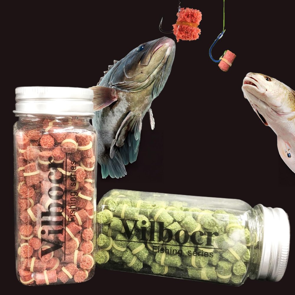 Vilbocr Fishing Lures 2 Bottles Power Bait Smell Carp Fishing Bait Boilies Eggs Natural Bait Scent Fish Attractants for Baits Power Bait Trout Bait