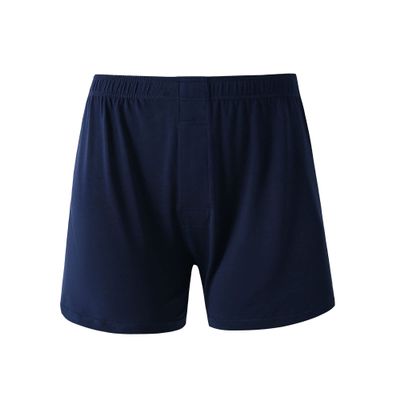 JEsilunmaMY Mens High Waist Loose Boxer Shorts Relaxed Fit Stretch Breathable Sleep Shorts Plus Size Soft Lounge Underwear (Blue-1PC,XX-Large)