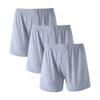 JEsilunmaMY Mens High Waist Loose Boxer Shorts Relaxed Fit Stretch Breathable Sleep Shorts Plus Size Soft Lounge Underwear (Grey-3PC,X-Large)