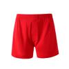 JEsilunmaMY Mens High Waist Loose Boxer Shorts Relaxed Fit Stretch Breathable Sleep Shorts Plus Size Soft Lounge Underwear (Red-1PC,Large) view 1