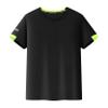 Huimingda Boys' Quick-Drying Short Sleeve T-Shirt Gym Outdoor Sports Running Athletic Tee Shirt Top Black 7-8 Years view 1