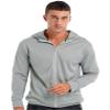 YEAHDOR Men SPF UV Jacket Long Sleeves UPF 50+ Protection Hooded Lightweight Full Zip Top Hiking Fishing Shirts Grey 4X-Large view 3