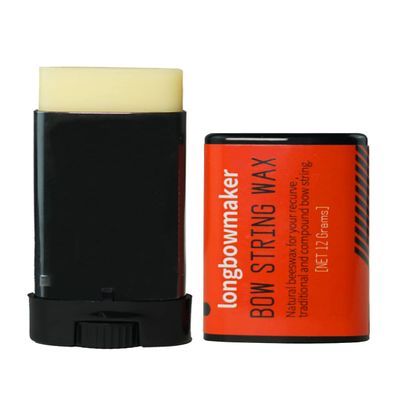 longbowmaker Archery Bow String Wax Natural Beeswax Protective Rail Lube Bowstring Maintenance Wax for All Bowstrings