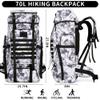 W WINTMING Hiking Backpack for Men 70L/100L Camping Backpack Military Rucksack Molle 3 Days Assault Pack for Climbing view 2