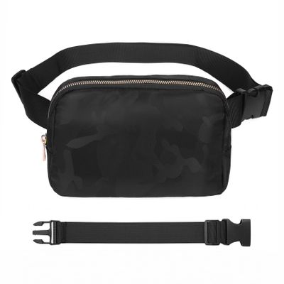 VOROLO Fanny Pack For Women And Men Crossbody Bag Belt Bag with Adjustable Strap Graduation Gifts Camo Black