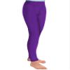 JEATHA Youth Girls' Athletic Dance Leggings Kids Solid Compression Pants Running Active Yoga Tights Dark Purple 10 Years view 2