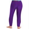 JEATHA Youth Girls' Athletic Dance Leggings Kids Solid Compression Pants Running Active Yoga Tights Dark Purple 10 Years view 3