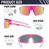 DUCO Sports Polarized Sunglasses for Men Women Running Sunglasses Fishing Cycling Baseball Glasses UV400 Protection DC0023 view 2