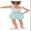 2 Pack Girls Flowy Shorts with Spandex Liner 2 in 1 Youth Butterfly Skirts for Fitness Running Sports for Kids 5-6Y Light Green Pink view 2