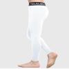 TELALEO 2 Pack Boys' Youth Compression Leggings Pants Tights Athletic Base Layer for Running Hockey Basketball Black White XL view 3
