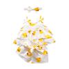 FOUTTUE Toddler Girls Sleeveless Cartoon Duck Prints Ruffles Vest Tops T Shirt Shorts Outfits Checke Top (Yellow, 3-6 Months) view 1