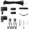 Therwen 2 Pack Kayak Hoist Lift Systems with 100 lb for Kayaks Canoes Surfboards Bikes Ladders Garage Storage Canoe Lift Pulley System Capacity Ceiling Mount Hoists view 2