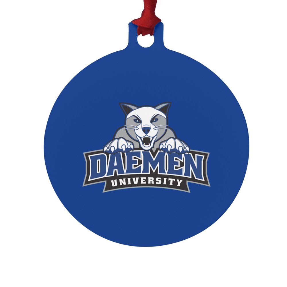 GRAPHICS & MORE Daemen College Primary Logo Aluminum Holiday Christmas Tree Ornament - 3.0" (7.6 cm) x 3.37" (8.6 cm)