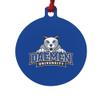 GRAPHICS & MORE Daemen College Primary Logo Aluminum Holiday Christmas Tree Ornament - 3.0" (7.6 cm) x 3.37" (8.6 cm) view 1