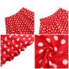 Girls Polka Dot Skirt Red 1950s Skirts Kids 50s Retro Vintage Skirt High Waist Polka Dot A Line Swing Skirt Midi Skirt Audrey Hepburn Rockabilly Swing Cocktail Skirt for Girl Toddler Red 9-10 Years view 4