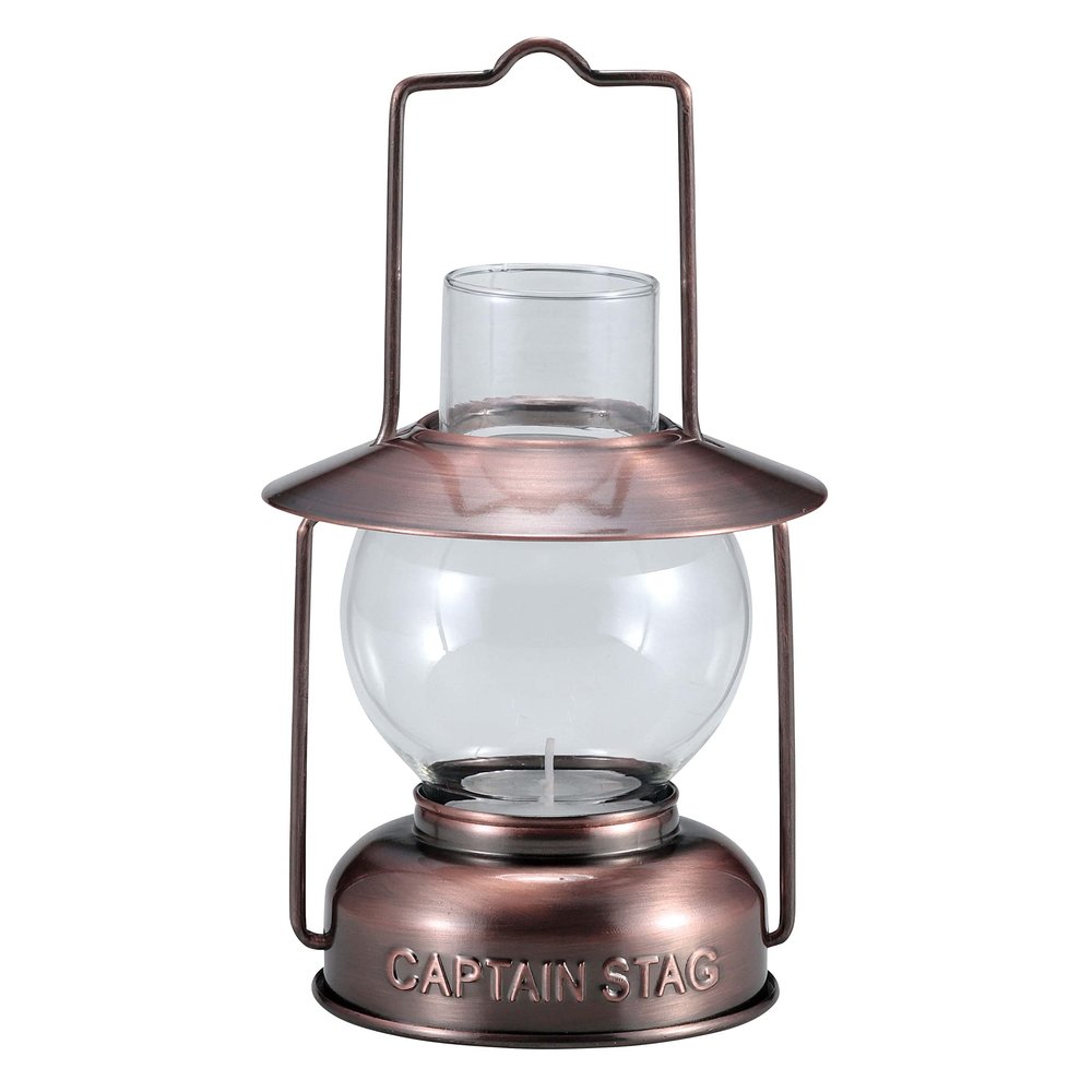 Captain Stag UK-517 CS Candle Lantern for Camping, Disaster Prevention, Light, Lighting, Includes 1 Candle, Bronze
