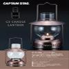 Captain Stag UK-517 CS Candle Lantern for Camping, Disaster Prevention, Light, Lighting, Includes 1 Candle, Bronze view 2