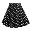 Girls Black Skirt 1950s Poodle Skirt for Kids Vintage Pleated Skirts A Line Audrey Hepburn Rockabilly Midi Skirts Swing Girls Black Polka Dot Skirt 1940s Skirt 50s Style Black 5-6 Years view 2