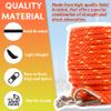Premium Anchor Rope 100 ft x 3/8 inch, Solid Braid MFP Anchor Line Boat Rope with Thimble & Shackle - Orange/Yellow view 4