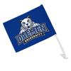 Daemen College Primary Logo Car Truck Flag with Window Clip On Pole Holder - Right Passenger Side view 1
