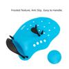 EXCEREY Kids' Silica Gel Swimming Gloves Webbed Aquatic Training Water Resistance Fitness Paddle Aerobics (Blue, Size M) view 3