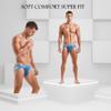 JOCKMAIL 5PCS/Pack Men Jockstrap Underwear Athletic Supporter Jockstrap Low Rise Men Briefs Jockstrap Sport Underwear (as1, alpha, x_l, regular, regular, Blue+Yellow+Red+Light Blue+Green) view 3