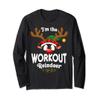 Christmas PJS Workout XMas Reindeer Matching Long Sleeve T-Shirt view 1
